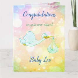 Cartão Design New Baby Boy