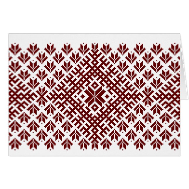 Cartão Design nórdico tradicional (Frente Horizontal)