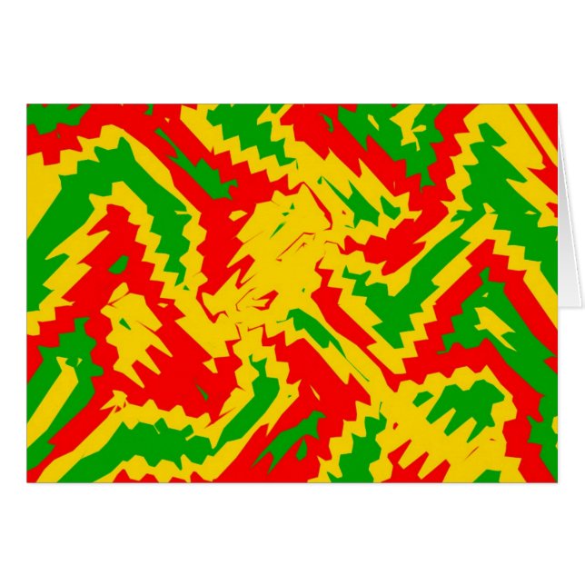 Cartão Design novo de Rasta (Frente Horizontal)