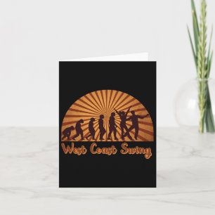 Cartão Design para Dançarinos Do Partido Swing Da Costa O