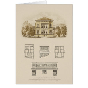 Cartão Design para um imóvel com planos internos