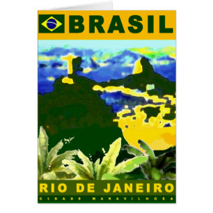 Cartão Design poster do Brasil