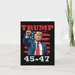 Cartão Design Presidencial Trump 45-47 Para Trump Sup