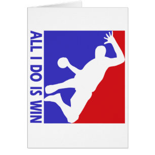 Cartão Design rítmico legal do handball