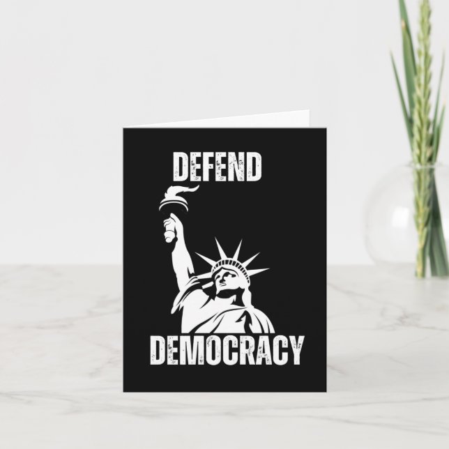 Cartão Design Save Democracy 2025 (Frente)