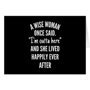 Cartão Design sem título Uma mulher esperta disse que est