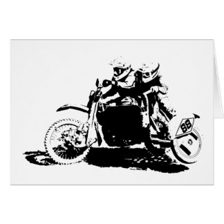 Cartão Design simples de Sidecarcross