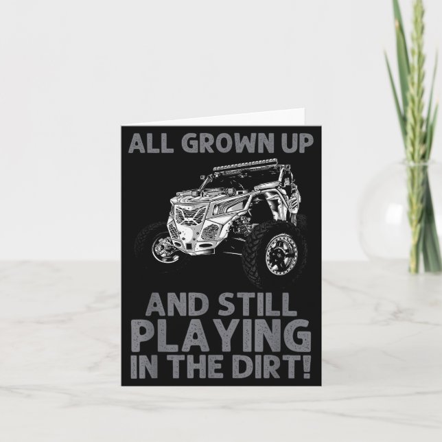 Cartão Design Sxs Engraçado Para Homens Mulheres Lado Utv (Frente)