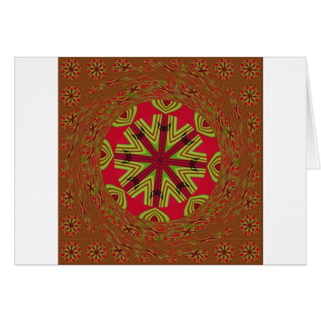 Cartão Design tradicional africano (Frente Horizontal)