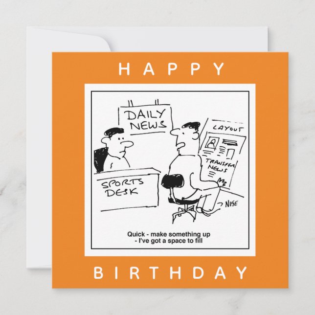 Cartão Designer de layout de página e esportes em jornal (Frente)