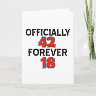 Cartão designs de 42 anos