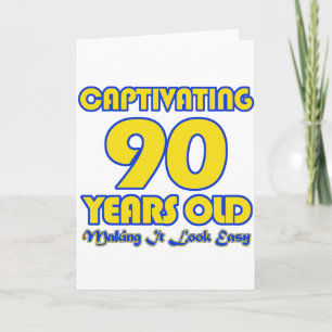 Cartão designs DE ANIVERSÁRIO DE 90 ANOS