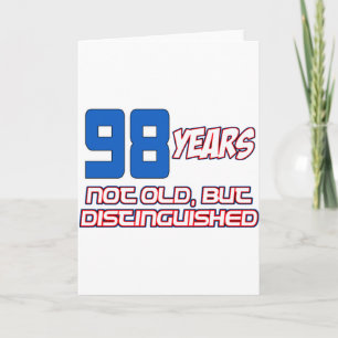 Cartão designs DE ANIVERSÁRIO DE 98 ANOS