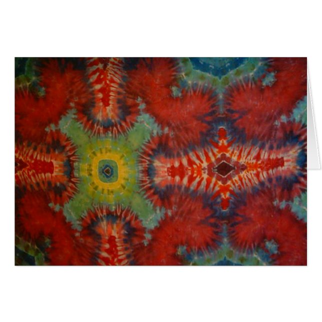 Cartão Designs Tie Dye (Frente Horizontal)