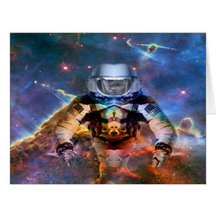 Cartão Desintegração Astronauta