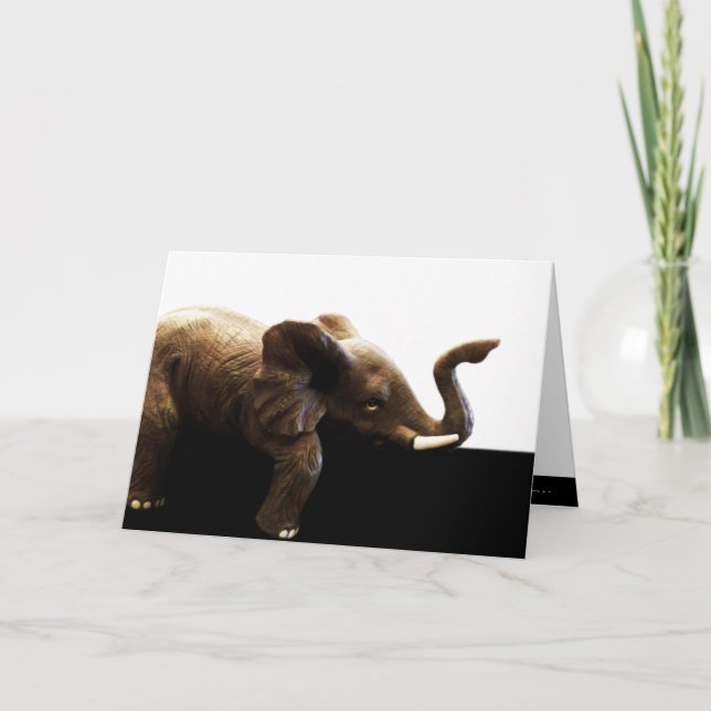Cartão 'Desk Elephant' Blank Card (Frente)