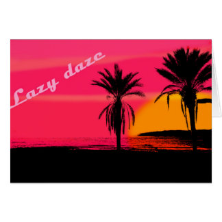 Cartão Deslumbramento preguiçoso