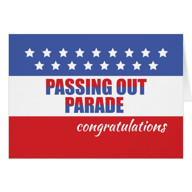 Cartão Desmaiando Parabéns, Graduação (Frente Horizontal)