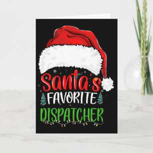 Cartão Despachante Favorito do Papai Noel Natal Divertido