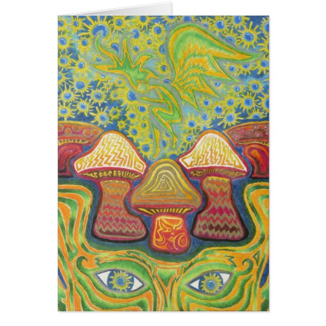 Cartão Desperte aos reinos do país das fadas (Frente)