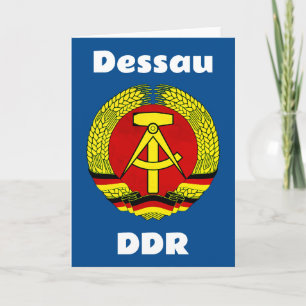 Cartão Dessau, DDR, Dessau, Alemanha (Ossi Oriental)