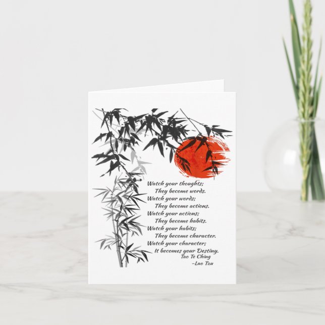 Cartão Destino - Lao Tzu - Tao Te Ching - Quota de Filoso (Frente)