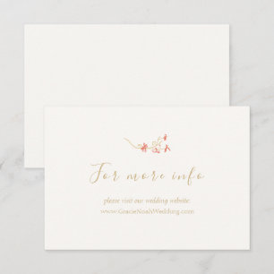 Cartão Detalhado do Casamento de Flor Selvagem Ele