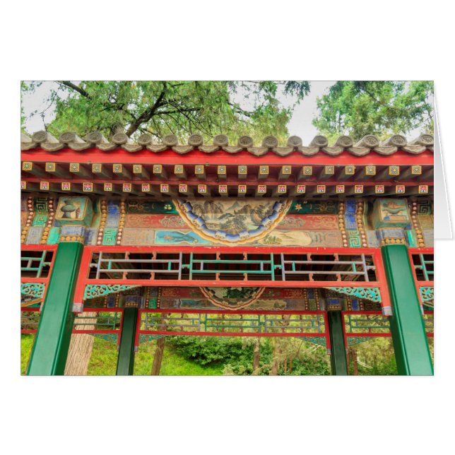 Cartão Detalhe da ponte do Palácio de Verão (Frente Horizontal)