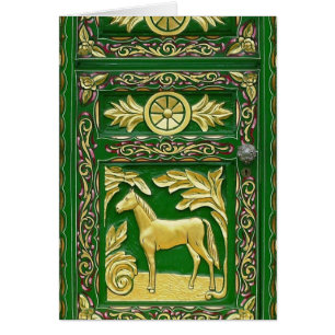 Cartão Detalhe da porta cigana