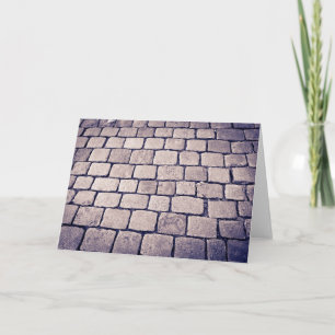 Cartão Detalhe da Rua Cobblestone, Horizontal
