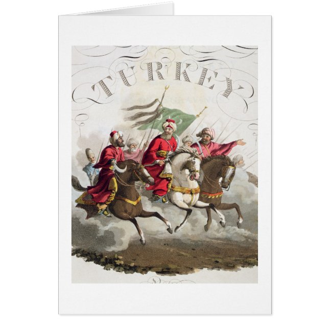 Cartão Detalhe de frontispício, 'dos trajes do Variou (Frente)