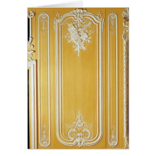 Cartão Detalhe de um painel da sala amarela