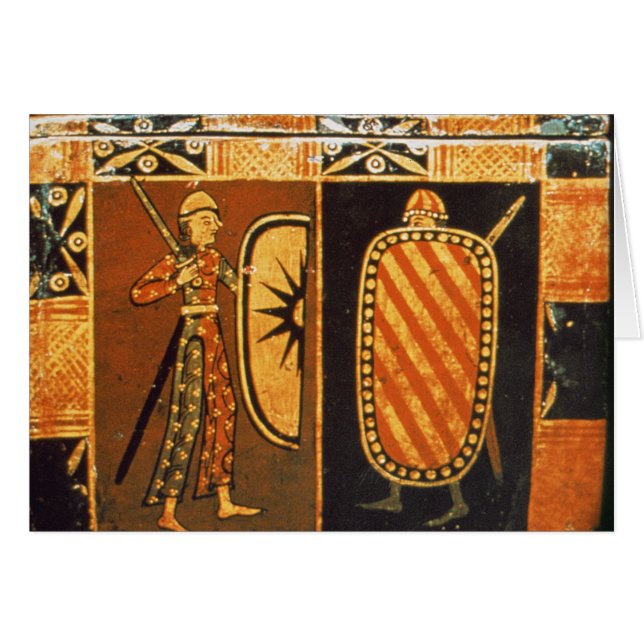 Cartão Detalhe de uma caixa de casamento (Frente Horizontal)