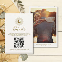 Cartão Detalhes do Código QR do Eterno Sun e Moon