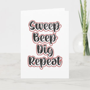 Cartão Detectador de metal detectando repetir a ideia de 