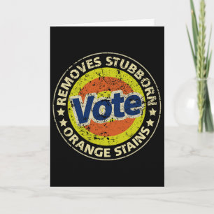 Cartão Detergente de voto anti-Trump Presentes engraçados