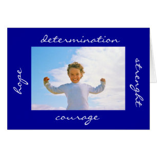 Cartão Determinação da coragem da esperança da força