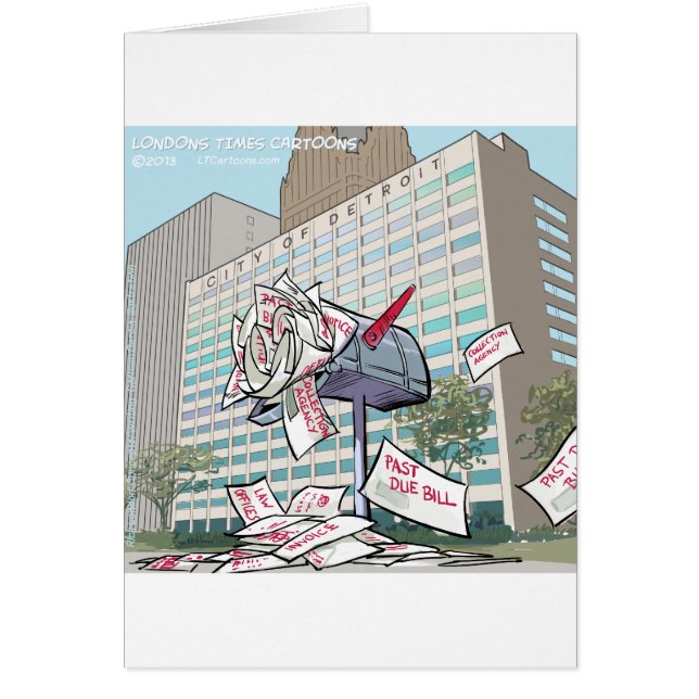 Cartão Detroit City Hall Funny (Frente)