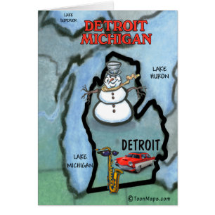 Cartão Detroit Michigan