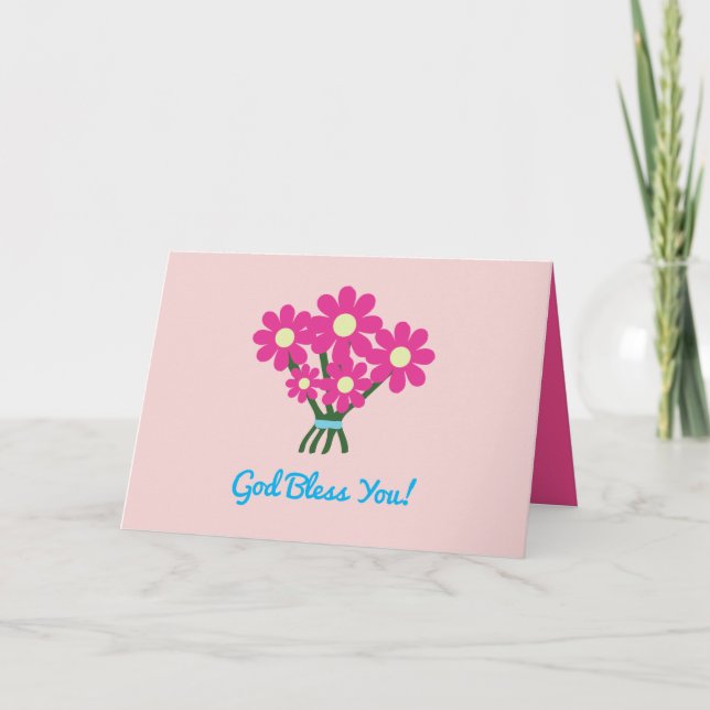 Cartão Deus abençoe (Frente)