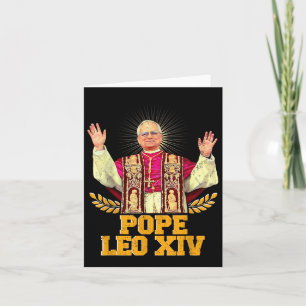 Cartão Deus Abençoe o Papa Leão Xiv Camisa do Papa Leão