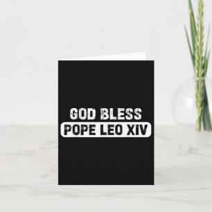 Cartão Deus abençoe Papa Leo Us Papa Leo Xiv
