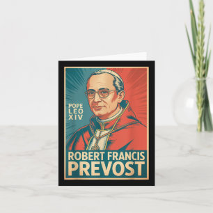 Cartão Deus abençoe Papa Leo Xiv Papa Leo Xiv Papa Camisa