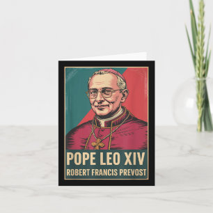 Cartão Deus abençoe Papa Leo Xiv Papa Leo Xiv Papa Camisa