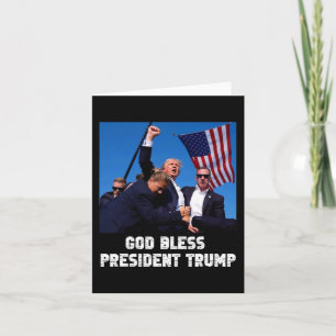 Cartão Deus abençoe Presidente Trump Para Ventilador De S