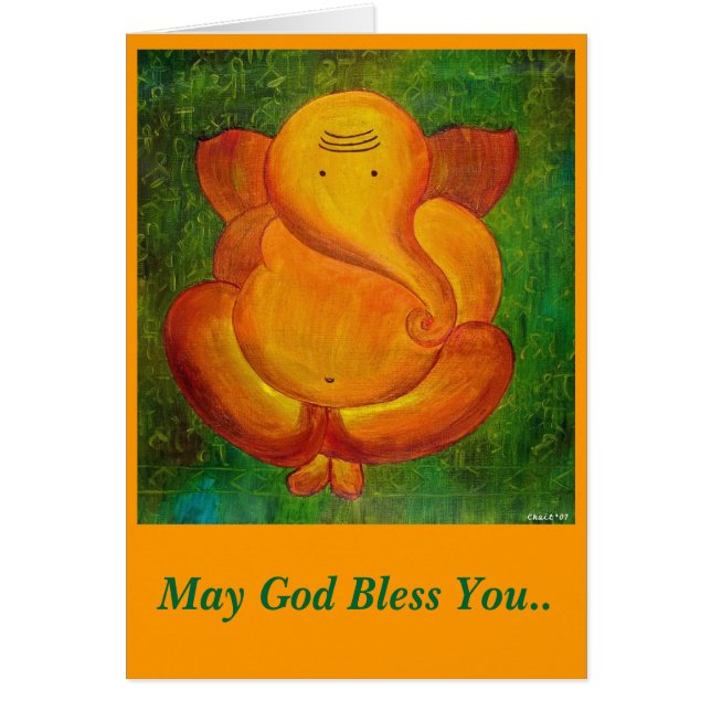 Cartão "Deus abençoe que você" carda para toda a ocasião (Frente)