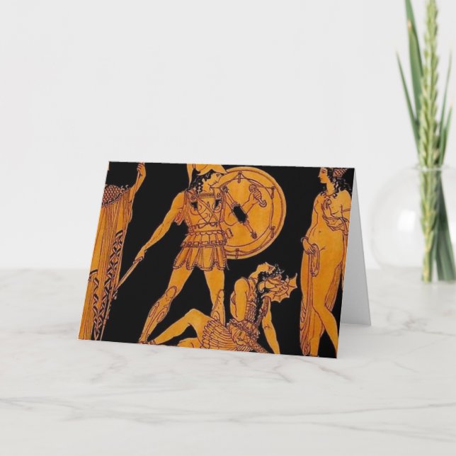 Cartão Deus Antigo E Deusa Amigo - Grécia (Frente)