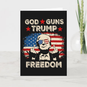 Cartão Deus Armas Trump Liberdade Republicano Conservador