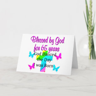 CARTÃO DEUS DANÇOU O DIA NESSA DESIGN DE ANIVERSÁRIO DE 6