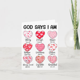 Cartão Deus Diz Que Eu Sou O Valentim Engraçado Cristão J